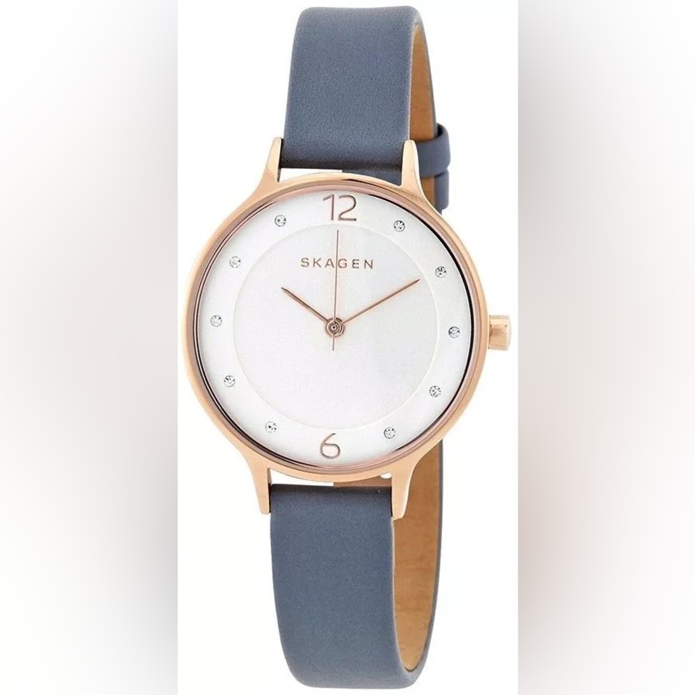 Skagen Rose Gold and Black Watch